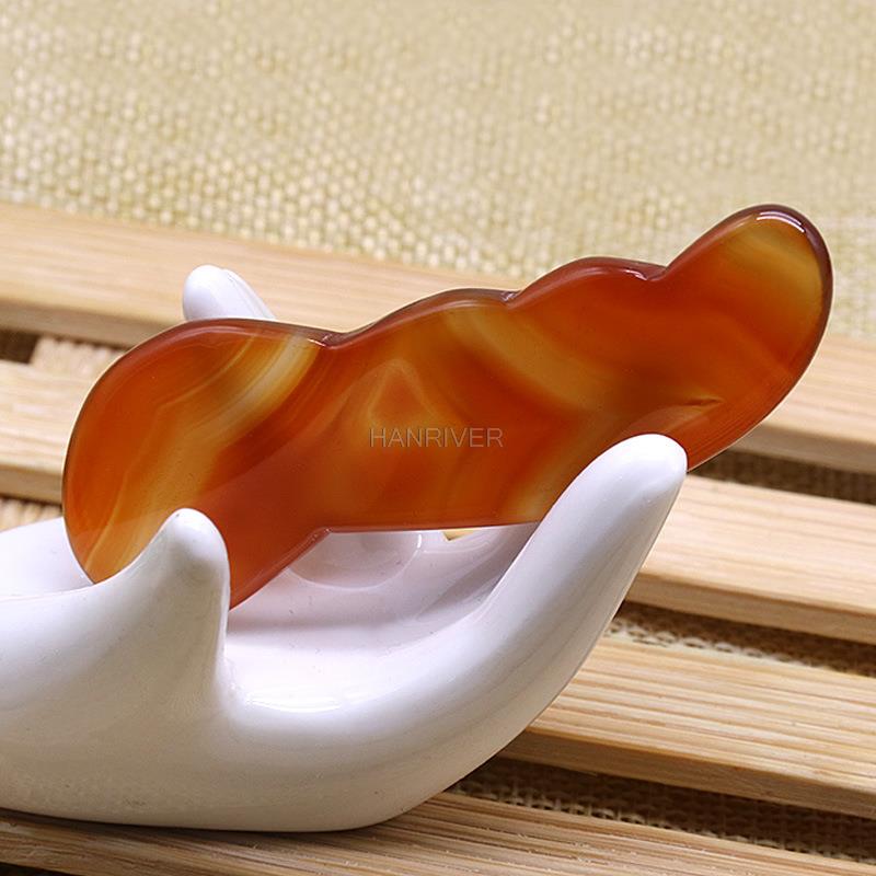 Gua Sha Tool Rose Quartz - Naturalny kwarc różowy Jade Guasha Board