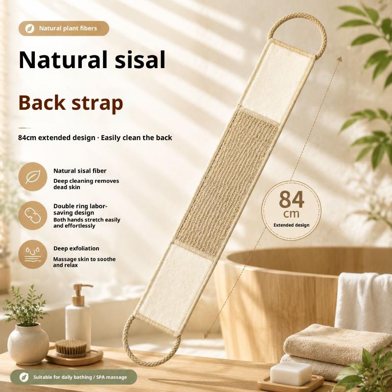Body Loofah Natural - 【B】Naturalna, miękka lufa z włókna syzalu,