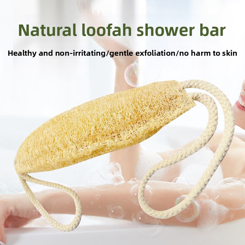 Body Loofah Natural - Szczotka do kąpieli z luffą, naturalne
