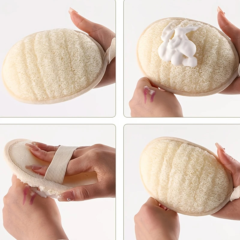 Body Loofah Natural - Naturalna miękka szczotka do kąpieli, gąbka