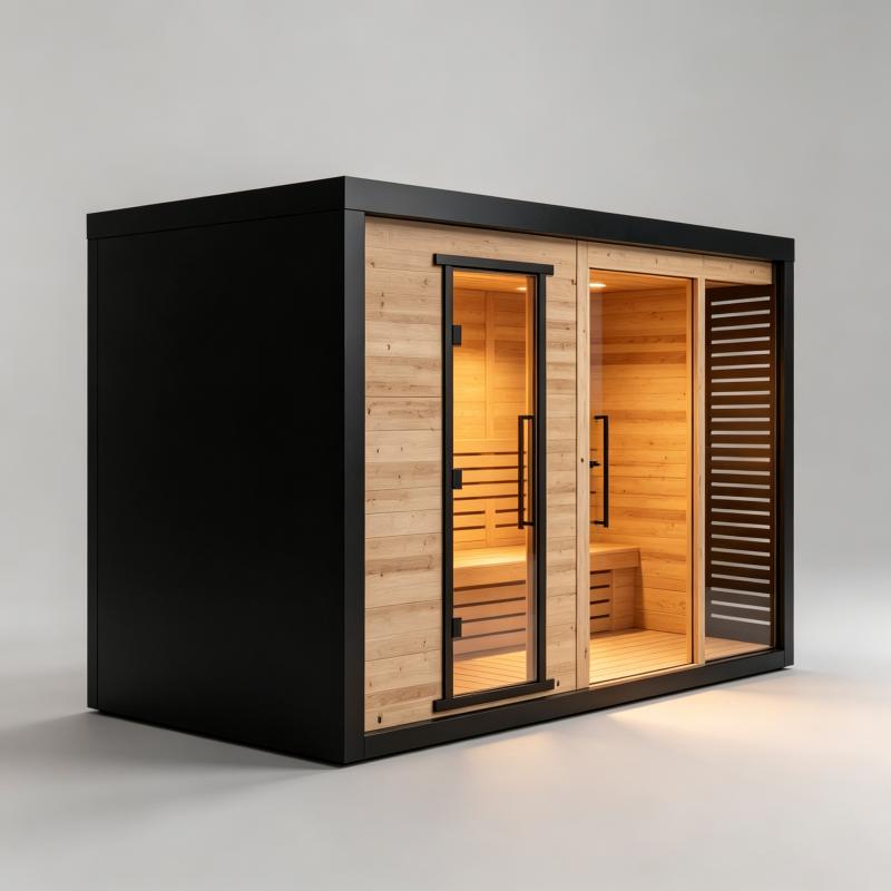 Dostosowana drewniana sauna do – Spa Wellness Resorts recenzja i cena