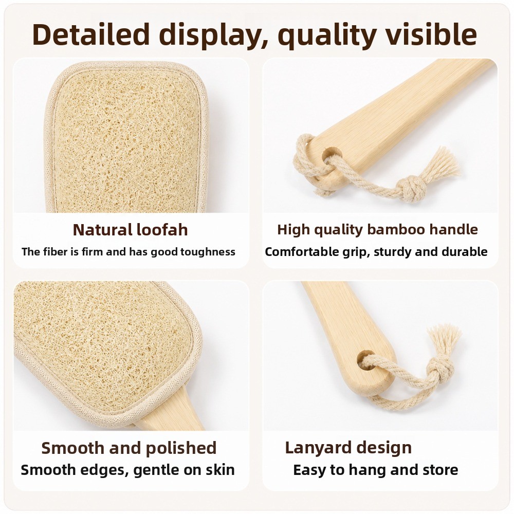 Dwustronna naturalna szczotka  – Body Loofah Natural recenzja i cena
