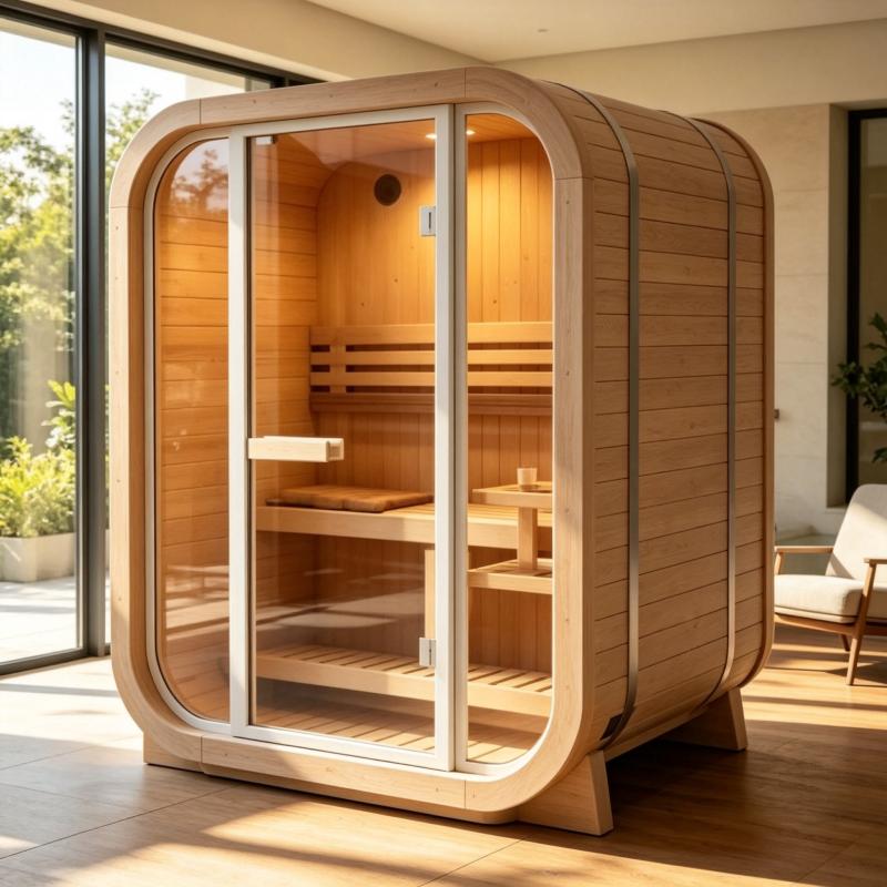 Duża, niestandardowa sauna z l – Spa Wellness Resorts recenzja i cena