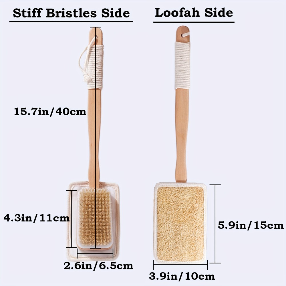 Długa drewniana szczotka do ką – Body Loofah Natural recenzja i cena