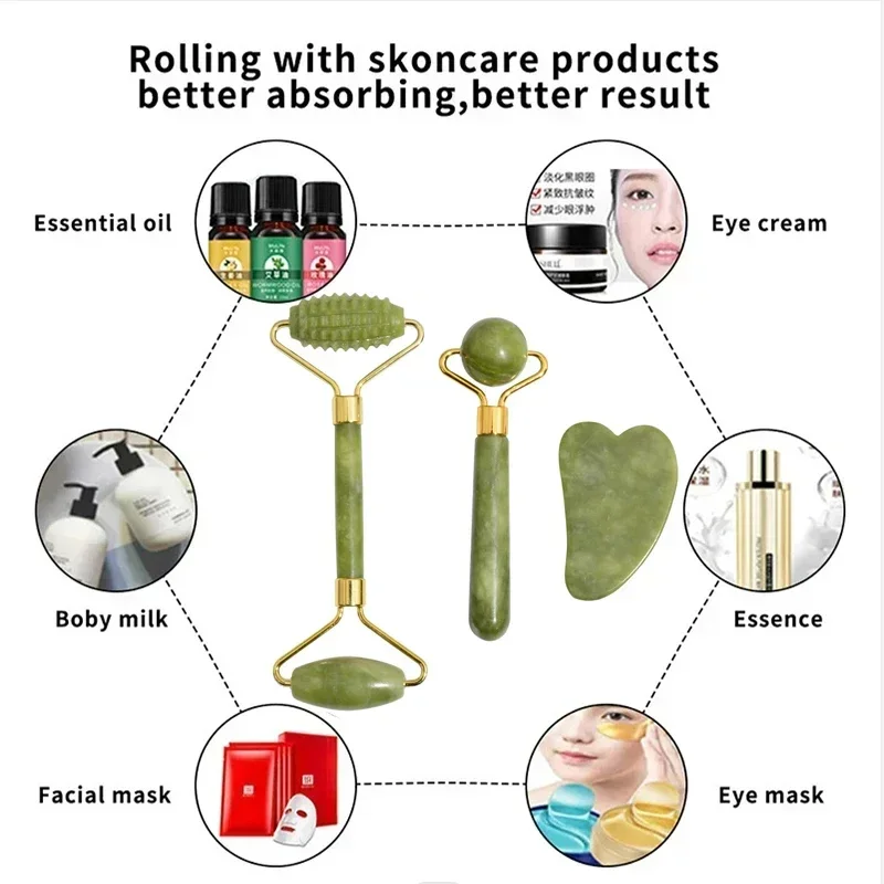 Naturalny jadeitowy roller do  – Jade Roller Stone recenzja i cena
