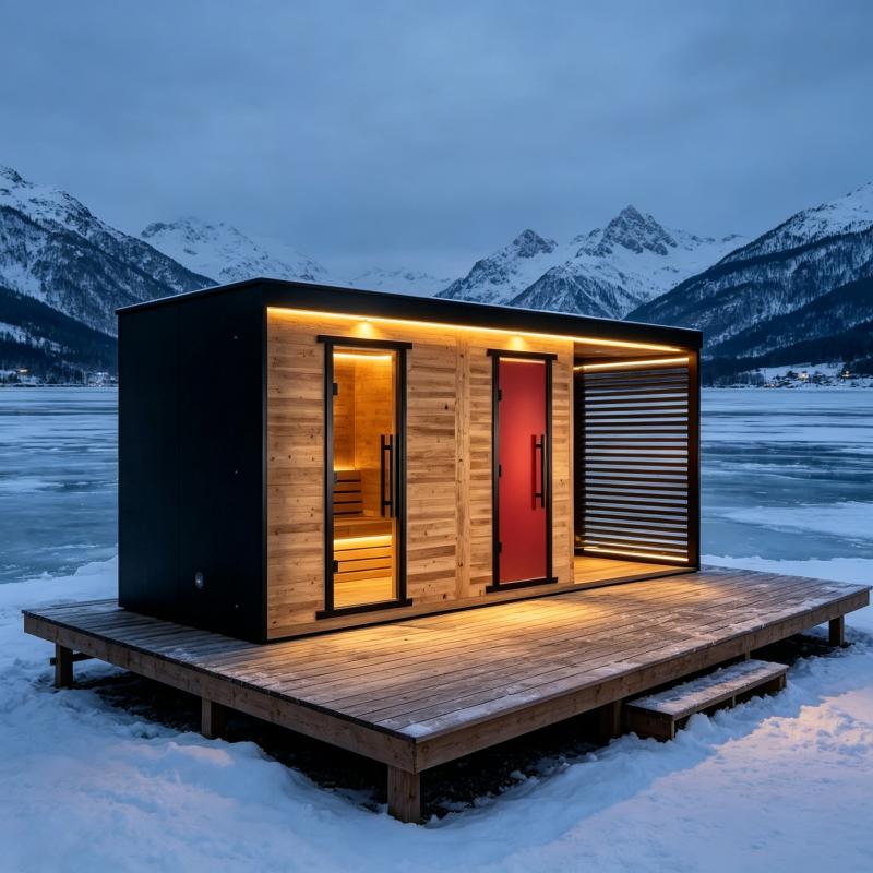 Dostosowana drewniana sauna do – Spa Wellness Resorts recenzja i cena