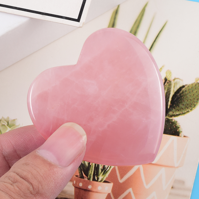 Różany kwarc w kształcie serca – Gua Sha Tool Rose Quartz recenzja i cena